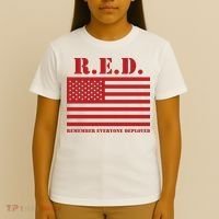 R.E.D. Friday | On Fridays We Wear Red | Remember Everyone Deployed T-Shirt thumb 4