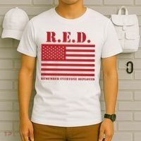 R.E.D. Friday | On Fridays We Wear Red | Remember Everyone Deployed T-Shirt thumb 6