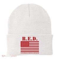 R.E.D. Friday | On Fridays We Wear Red | Remember Everyone Deployed Beanie thumb 0