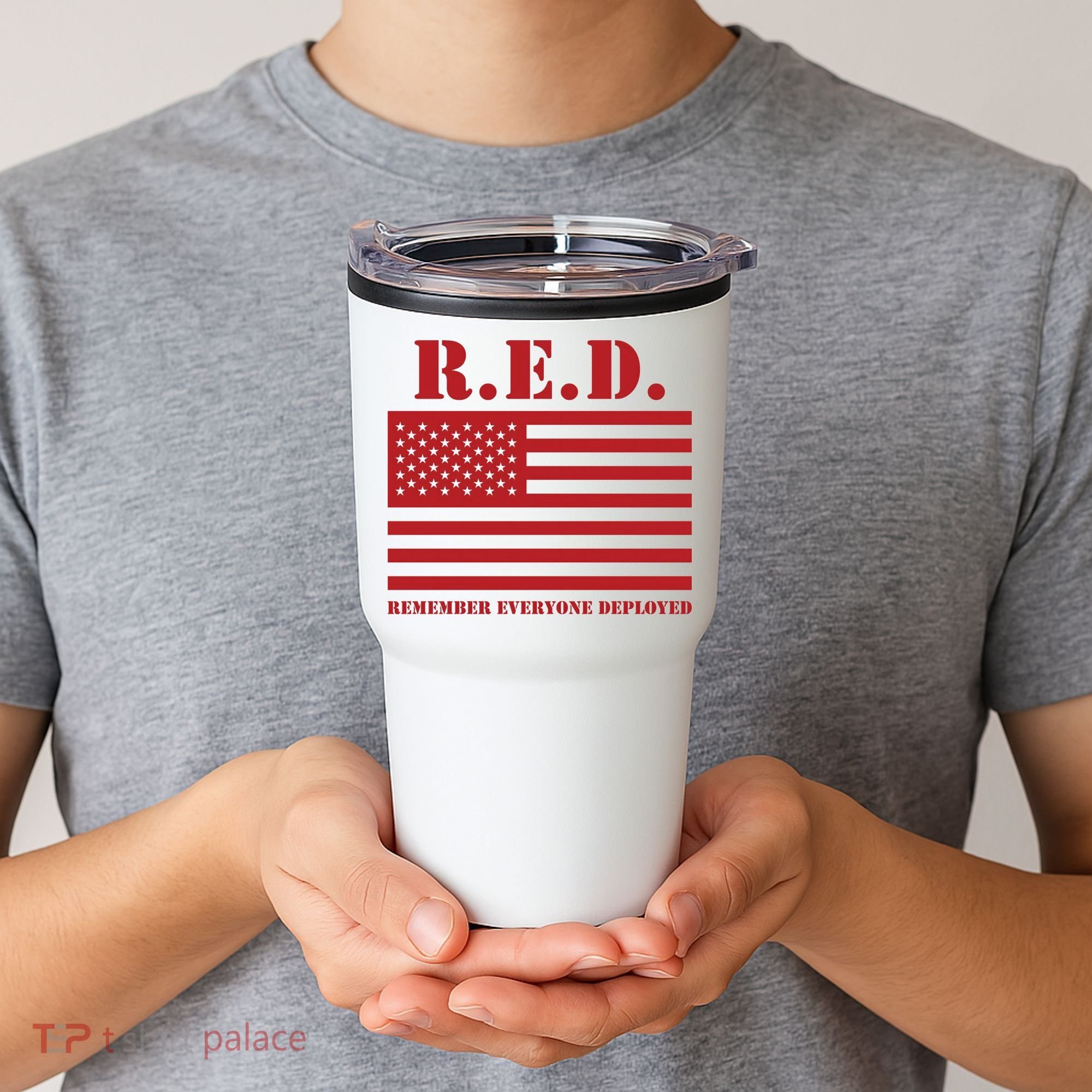 R.E.D. Friday | On Fridays We Wear Red | Remember Everyone Deployed Tumbler
