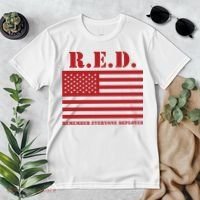 R.E.D. Friday | On Fridays We Wear Red | Remember Everyone Deployed Premium T-Shirt thumb 2