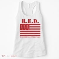 R.E.D. Friday | On Fridays We Wear Red | Remember Everyone Deployed Women's Tank Top thumb 0