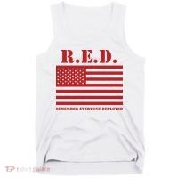 R.E.D. Friday | On Fridays We Wear Red | Remember Everyone Deployed Tank Top thumb 0