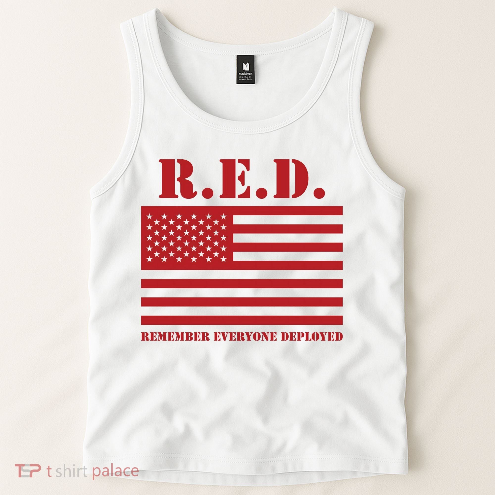 R.E.D. Friday | On Fridays We Wear Red | Remember Everyone Deployed Tank Top