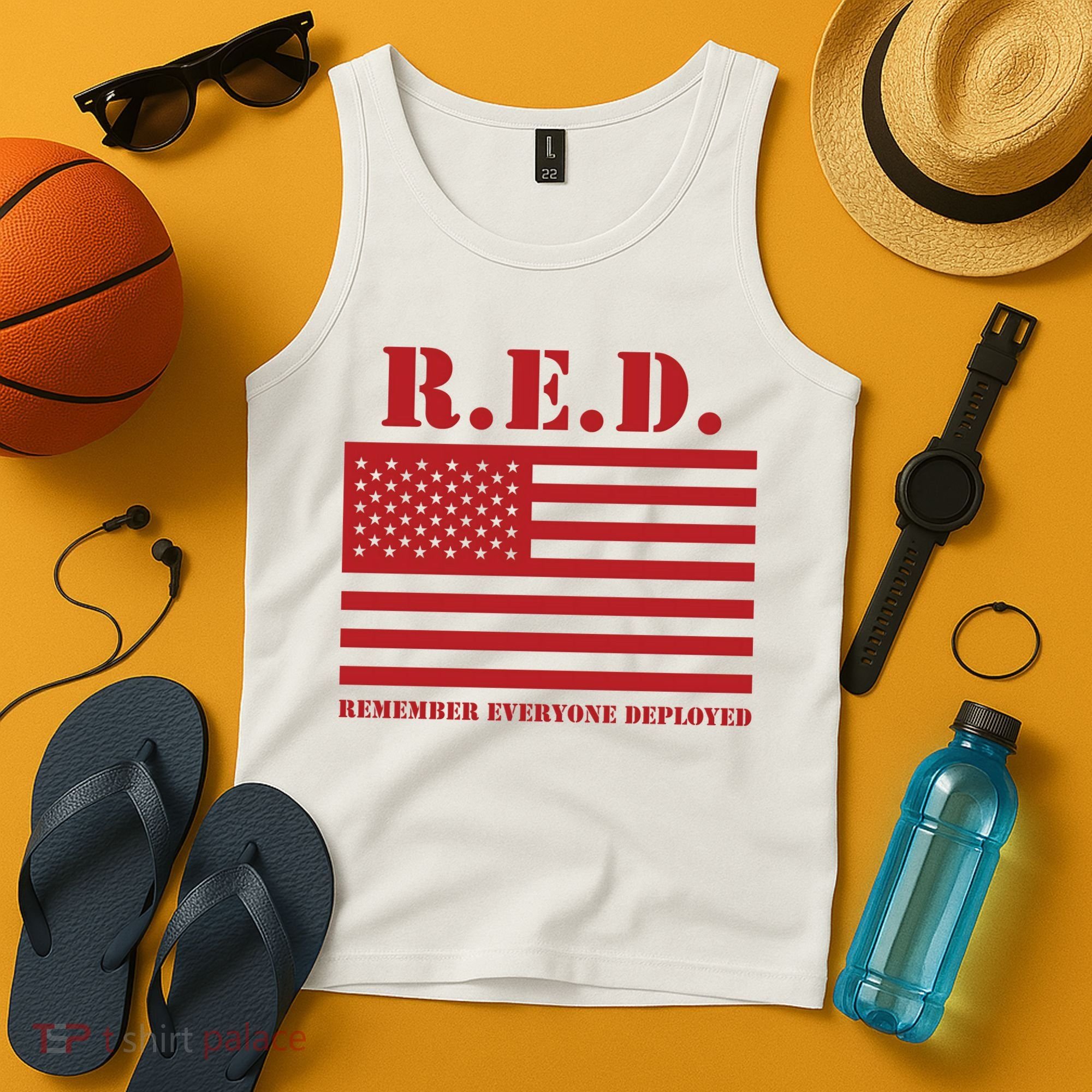 R.E.D. Friday | On Fridays We Wear Red | Remember Everyone Deployed Tank Top