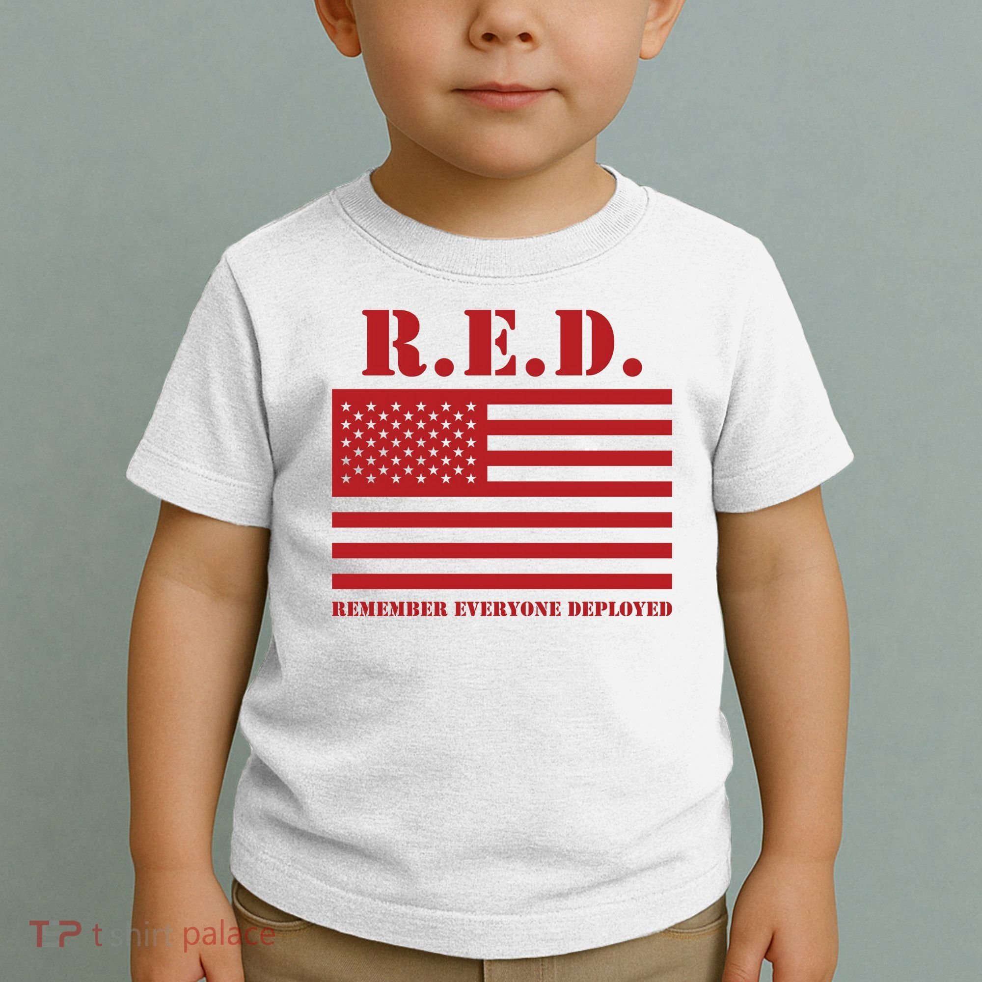 R.E.D. Friday | On Fridays We Wear Red | Remember Everyone Deployed Toddler T-Shirt