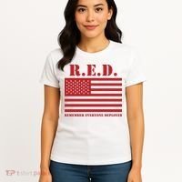 R.E.D. Friday | On Fridays We Wear Red | Remember Everyone Deployed Women's T-Shirt thumb 4