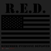 R.E.D. Friday | On Fridays We Wear Red | Remember Everyone Deployed Urban Oversized Heavyweight T-Shirt thumb 2
