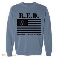 R.E.D. Friday | On Fridays We Wear Red | Remember Everyone Deployed Garment-Dyed Sweatshirt thumb 0