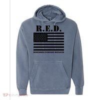 R.E.D. Friday | On Fridays We Wear Red | Remember Everyone Deployed Comfort Colors Garment-Dyed Hooded Sweatshirt thumb 0