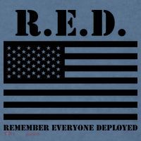 R.E.D. Friday | On Fridays We Wear Red | Remember Everyone Deployed Comfort Colors Garment-Dyed Hooded Sweatshirt thumb 2