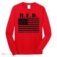 R.E.D. Friday | On Fridays We Wear Red | Remember Everyone Deployed Long Sleeve Shirt thumb 0