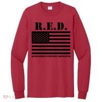R.E.D. Friday | On Fridays We Wear Red | Remember Everyone Deployed Tall Long Sleeve Shirt thumb 0