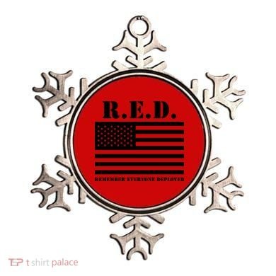 R.E.D. Friday | On Fridays We Wear Red | Remember Everyone Deployed Ornament