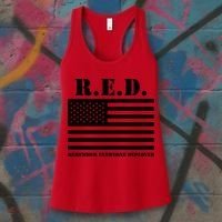 R.E.D. Friday | On Fridays We Wear Red | Remember Everyone Deployed Women's Tank Top thumb 3