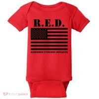R.E.D. Friday | On Fridays We Wear Red | Remember Everyone Deployed Baby Bodysuit thumb 0