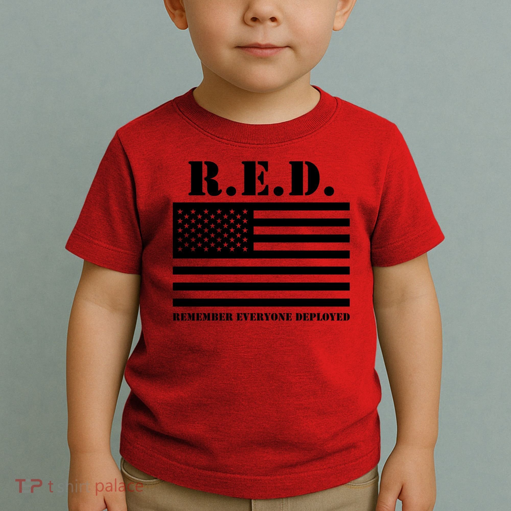 R.E.D. Friday | On Fridays We Wear Red | Remember Everyone Deployed Toddler T-Shirt