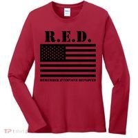 R.E.D. Friday | On Fridays We Wear Red | Remember Everyone Deployed Women's Long Sleeve Shirt thumb 0