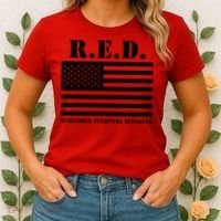 R.E.D. Friday | On Fridays We Wear Red | Remember Everyone Deployed Women's T-Shirt thumb 2