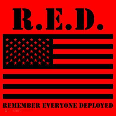 R.E.D. Friday | On Fridays We Wear Red | Remember Everyone Deployed Women's T-Shirt
