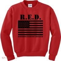 R.E.D. Friday | On Fridays We Wear Red | Remember Everyone Deployed Kids Sweatshirt thumb 0