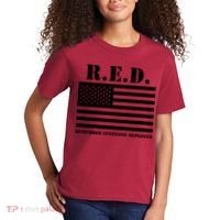R.E.D. Friday | On Fridays We Wear Red | Remember Everyone Deployed Kids T-Shirt thumb 2
