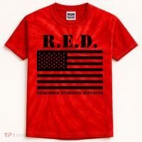 R.E.D. Friday | On Fridays We Wear Red | Remember Everyone Deployed Kids Tie-Dye T-Shirt thumb 0