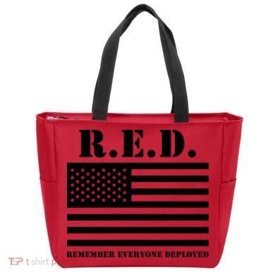 R.E.D. Friday | On Fridays We Wear Red | Remember Everyone Deployed Tote Bag