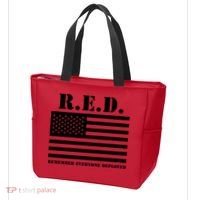 R.E.D. Friday | On Fridays We Wear Red | Remember Everyone Deployed Tote Bag thumb 3