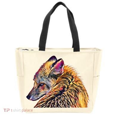Red Fox Oil Paint Filter Fox Lover Great Gift Tote Bag