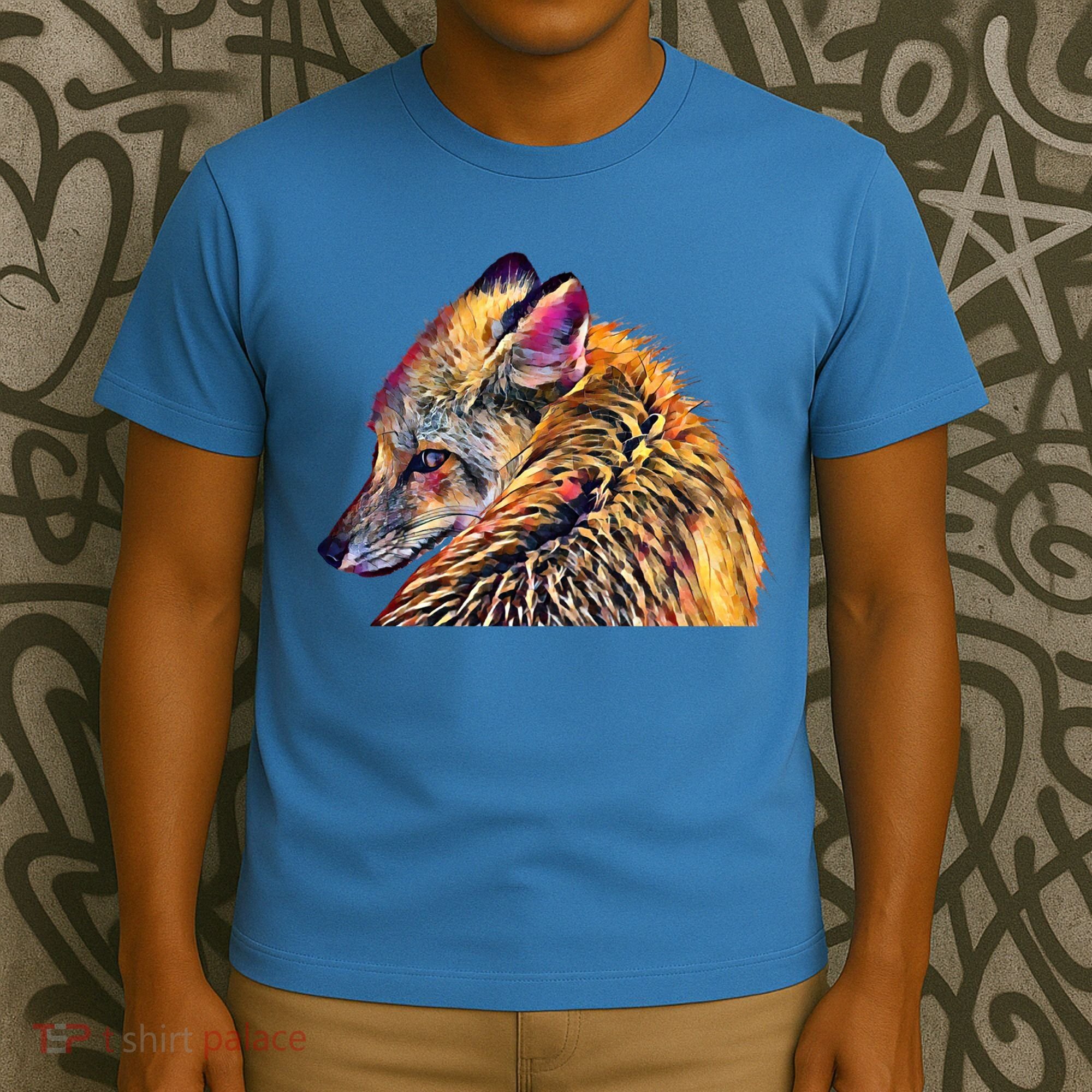 Red Fox Oil Paint Filter Fox Lover Great Gift T-Shirt