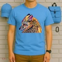 Red Fox Oil Paint Filter Fox Lover Great Gift T-Shirt thumb 5