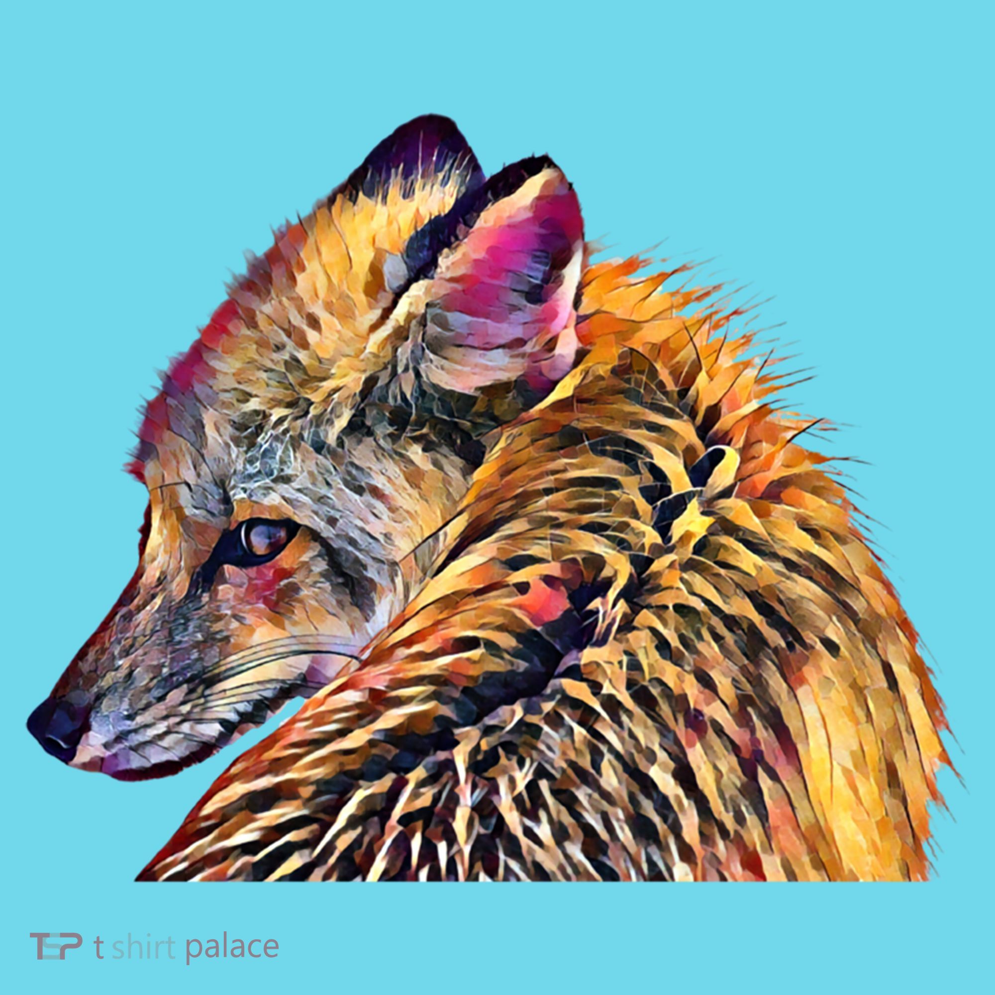 Red Fox Oil Paint Filter Fox Lover Great Gift T-Shirt