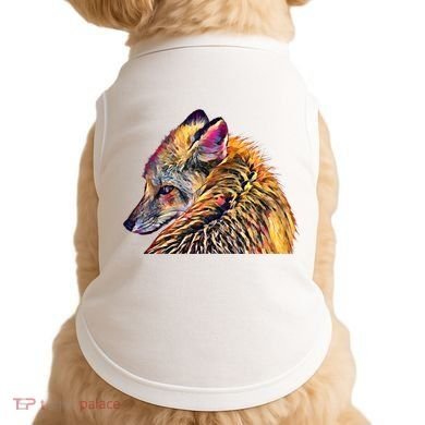 Red Fox Oil Paint Filter Fox Lover Great Gift Doggie Tank