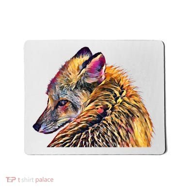 Red Fox Oil Paint Filter Fox Lover Great Gift Mousepad