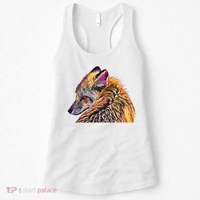Red Fox Oil Paint Filter Fox Lover Great Gift Women's Tank Top