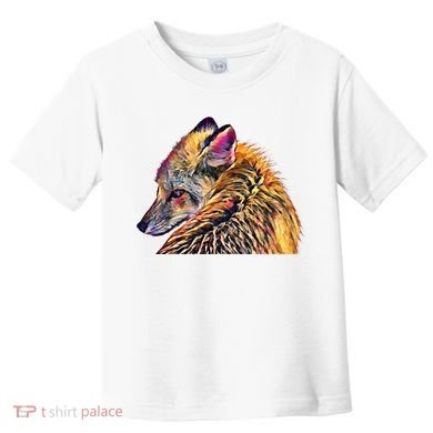 Red Fox Oil Paint Filter Fox Lover Great Gift Toddler T-Shirt