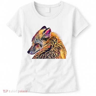 Red Fox Oil Paint Filter Fox Lover Great Gift Women's T-Shirt