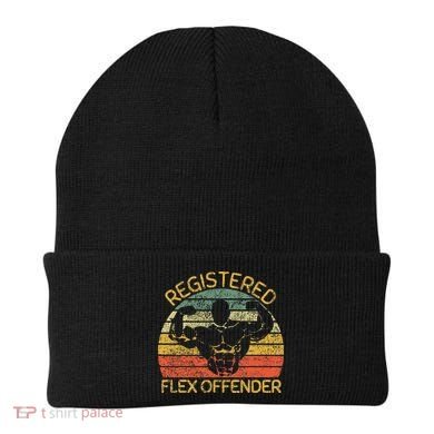Registered Flex Offender Funny Gym Beanie