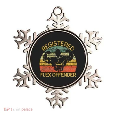 Registered Flex Offender Funny Gym Ornament