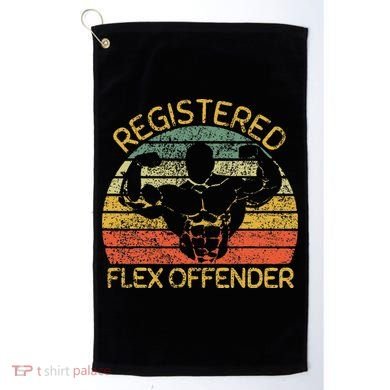 Registered Flex Offender Funny Gym Golf Towel
