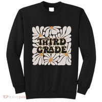 Retro Flower Power Squared Third 3rd Grade Back To School Sweatshirt thumb 0