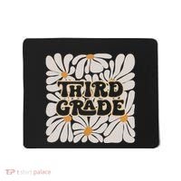 Retro Flower Power Squared Third 3rd Grade Back To School Mousepad thumb 0