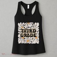 Retro Flower Power Squared Third 3rd Grade Back To School Women's Tank Top thumb 3