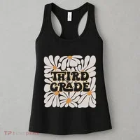 Retro Flower Power Squared Third 3rd Grade Back To School Women's Tank Top thumb 3