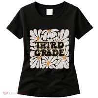 Retro Flower Power Squared Third 3rd Grade Back To School Women's T-Shirt thumb 0