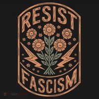 Resist Fascism Protest Trump Anti Trump  Doggie Tank thumb 4