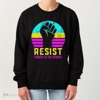 Resist Fascism Power To The People Women's Sweatshirt thumb 0