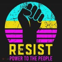 Resist Fascism Power To The People Apron thumb 3