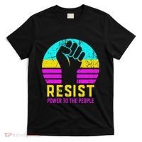 Resist Fascism Power To The People T-Shirt thumb 0